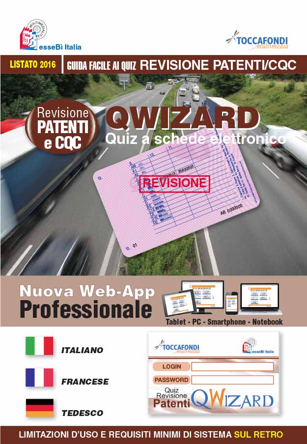 libro Quiz elettronico “Revisioni Patenti e CQC” (QWizard Revisioni)