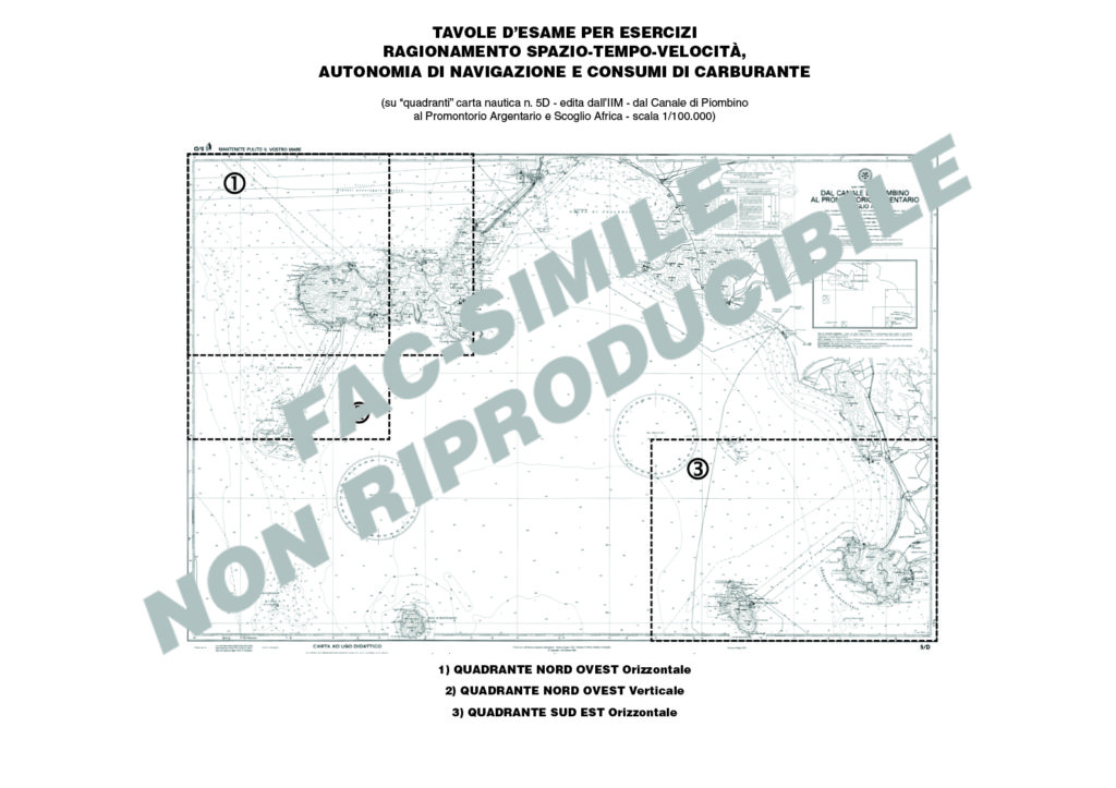 QUADRANTI CARTA NAUTICA 5D (per esame) 