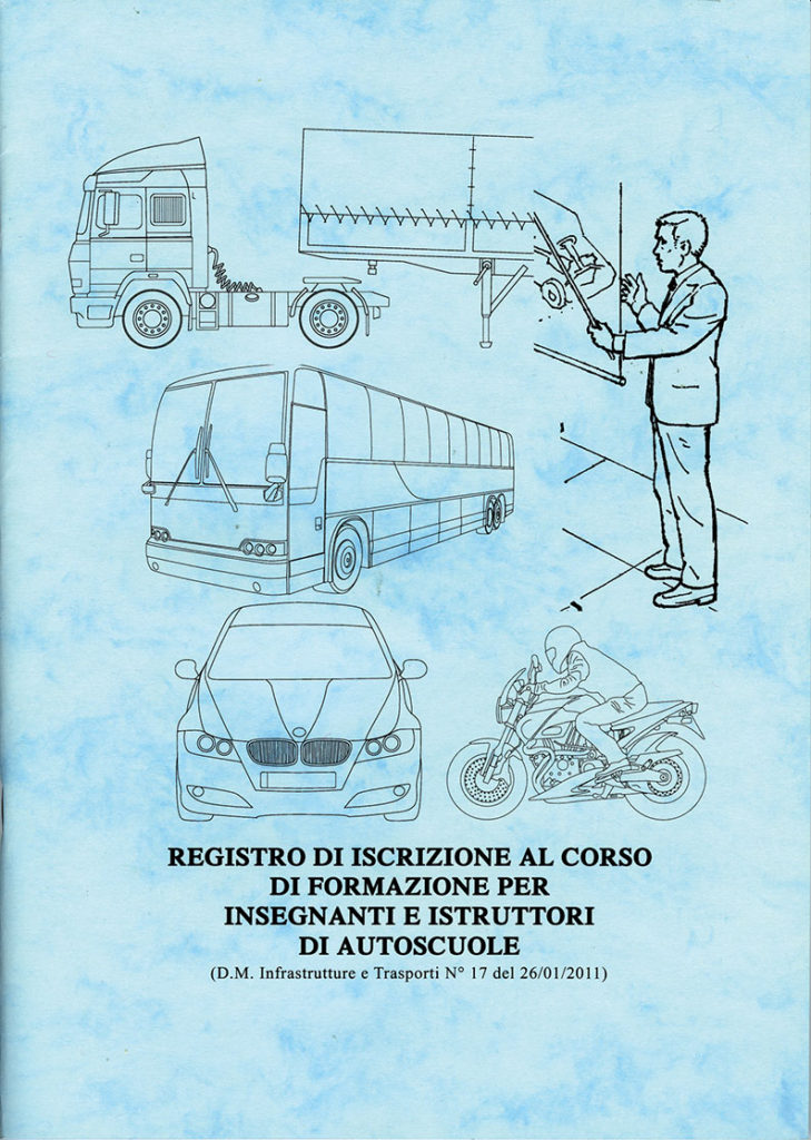 Registro di iscrizione al corso di formazione per Insegnanti e Istruttori di Autoscuole