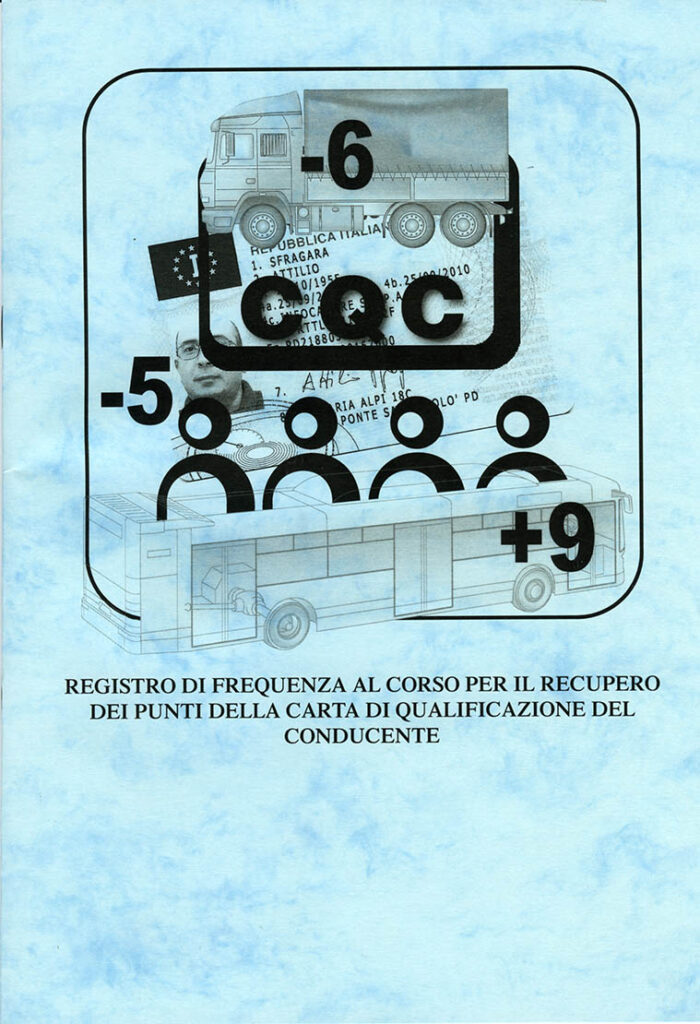 Registro di frequenza al corso di recupero punti della CQC